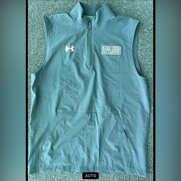 Under Armour Mens Squad Sl Coach's 1/4 Zip Pullover Gray. With Embroidered Logo - Picture 1 of 9